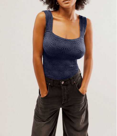 Love Letter Cami - Free People - Peacoat